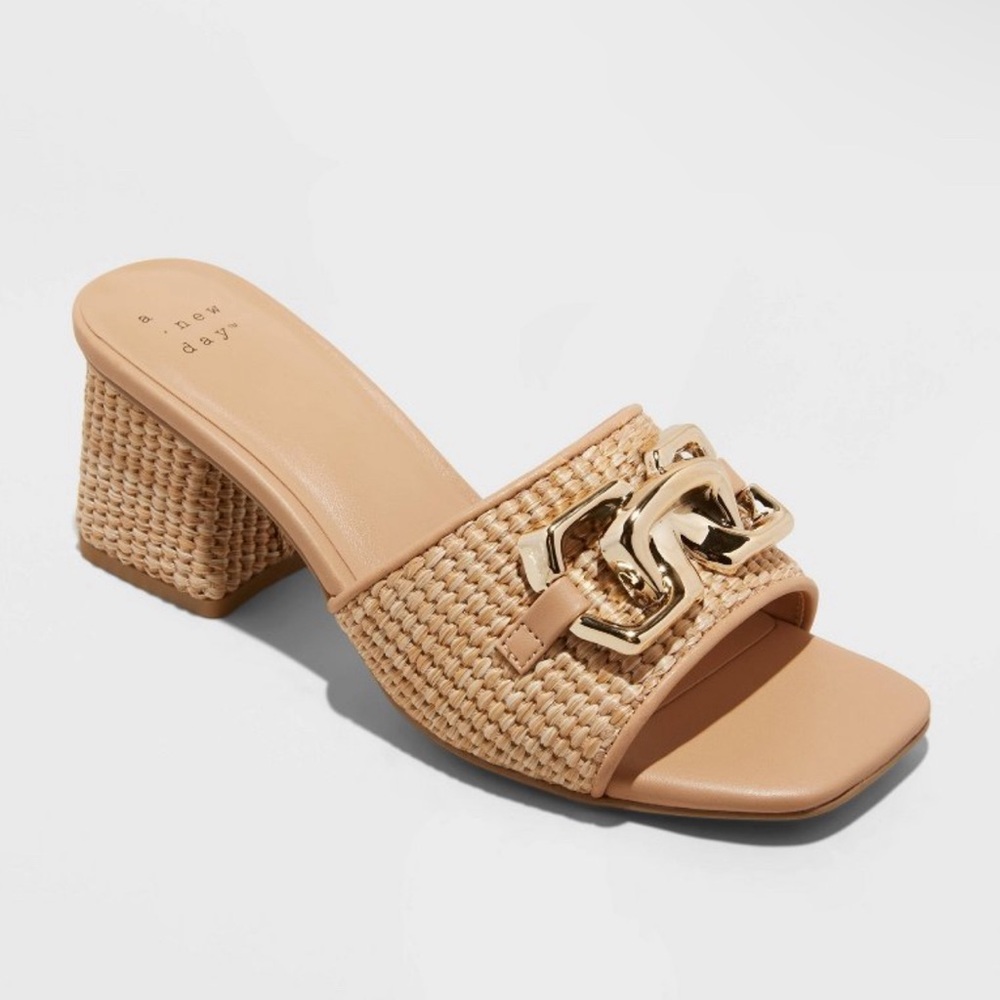 Women’s Fauna Raffia Mule Heels